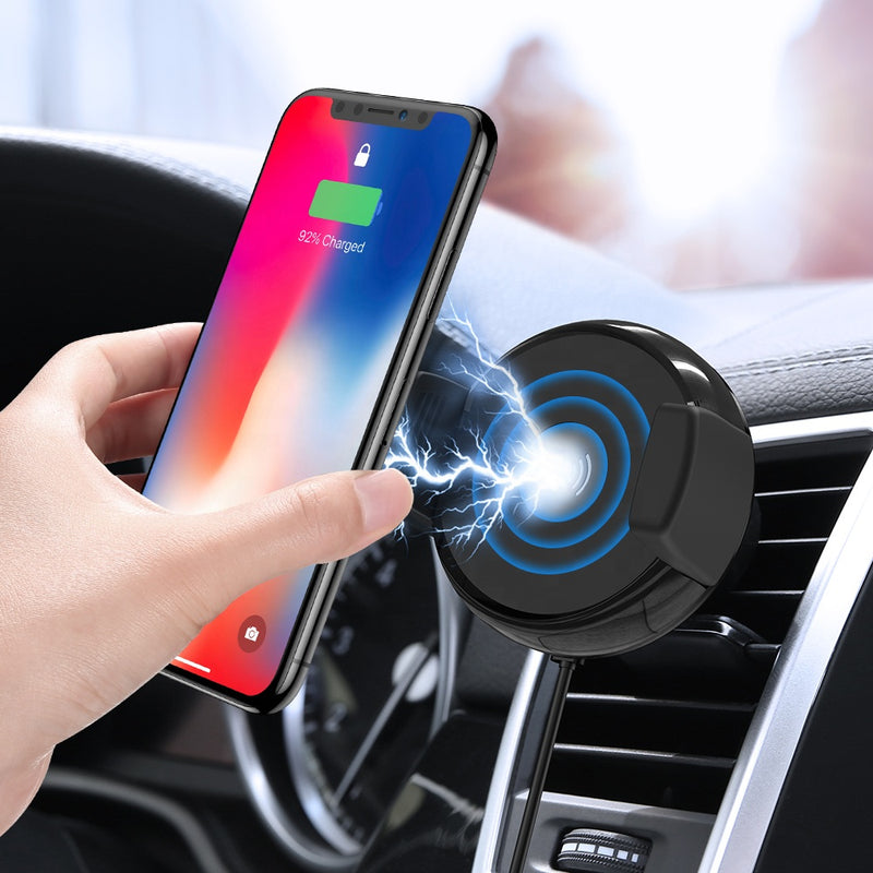 Air Outlet Mobile Phone Fast Charge Holder For iPhone Car Charging Wireless Charger Stand