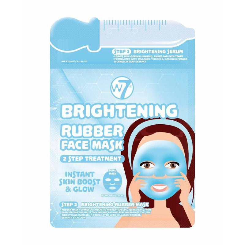 W7 Brightening 2 Step Treatment RuBBer Face Mask-W7-SKIN-Face Mask-NZOutlet