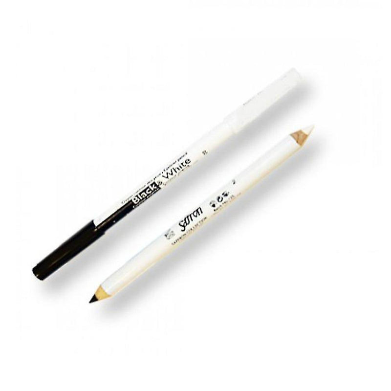 Saffron Black & White Eyeliner Pencil-Saffron-EYES-Eye Liner-NZOutlet