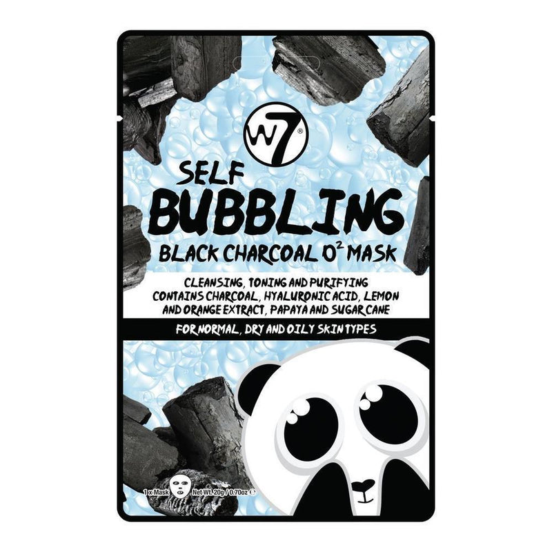 W7 Self BuBBling Black Charcoal O2 Mask-W7-SKIN-Face Mask-NZOutlet